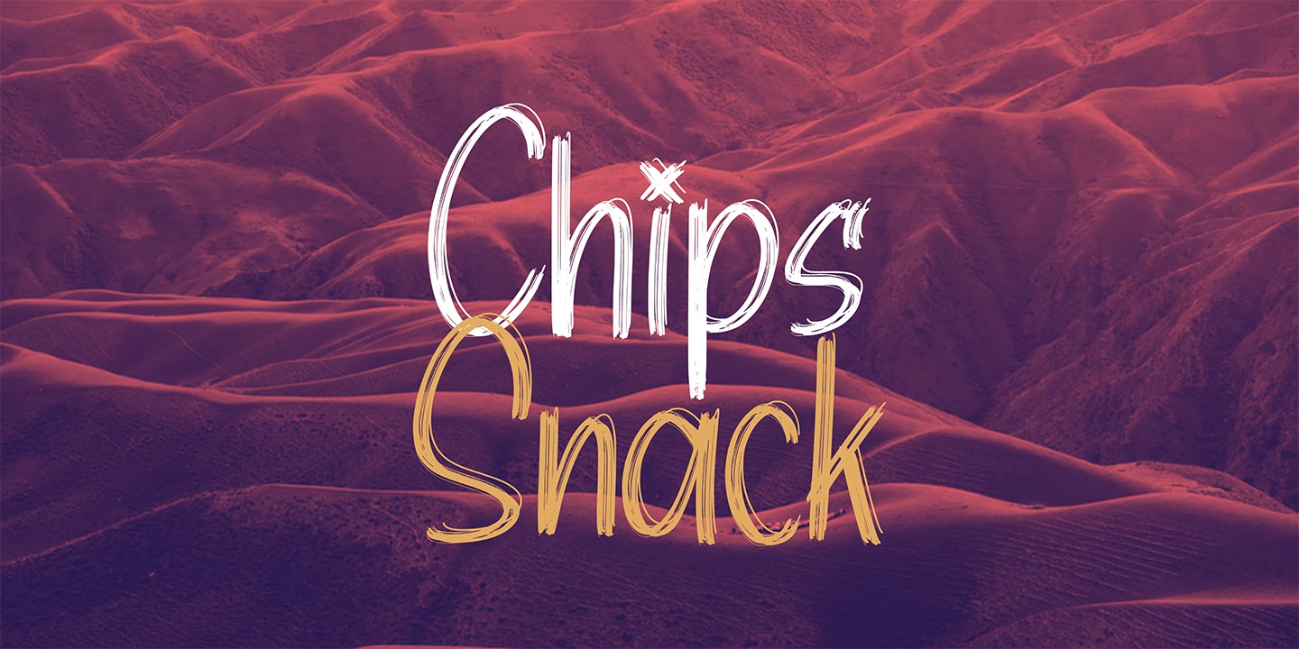 Chips Snack Solid Font preview